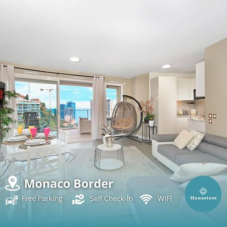 Grande Terrasse - Vue Mer - Parking - Bk Beausoleil Eksteriør billede
