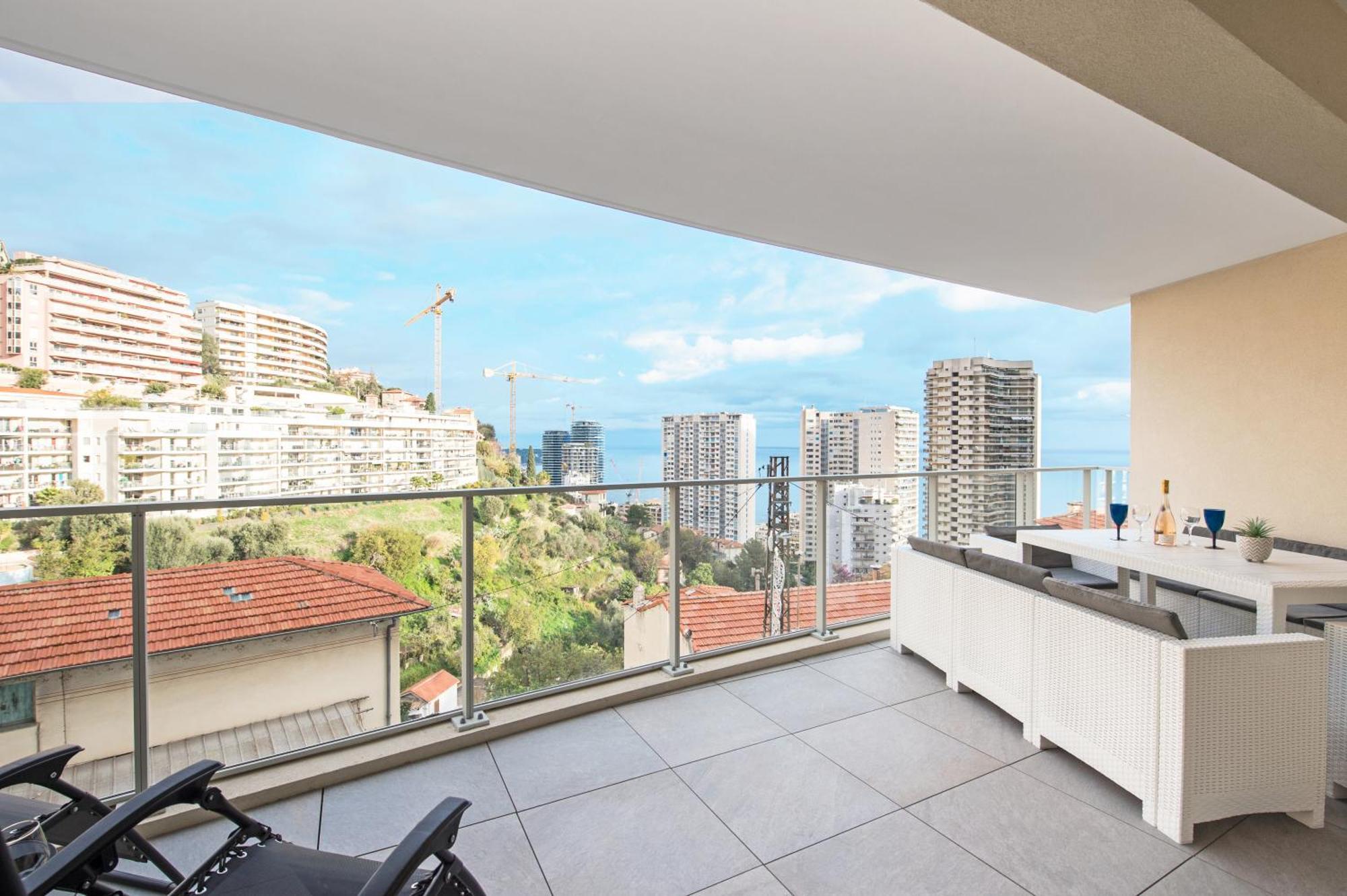Grande Terrasse - Vue Mer - Parking - Bk Beausoleil Eksteriør billede