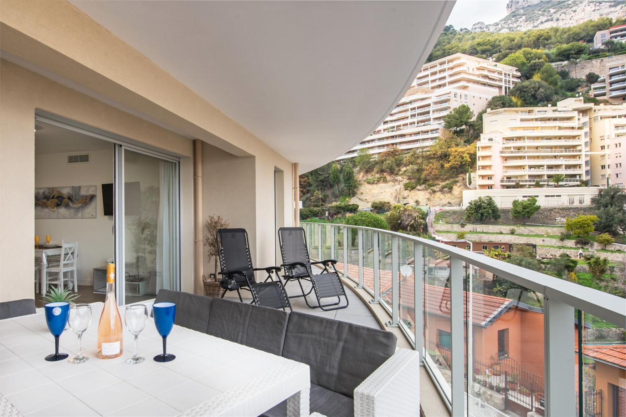 Grande Terrasse - Vue Mer - Parking - Bk Beausoleil Eksteriør billede